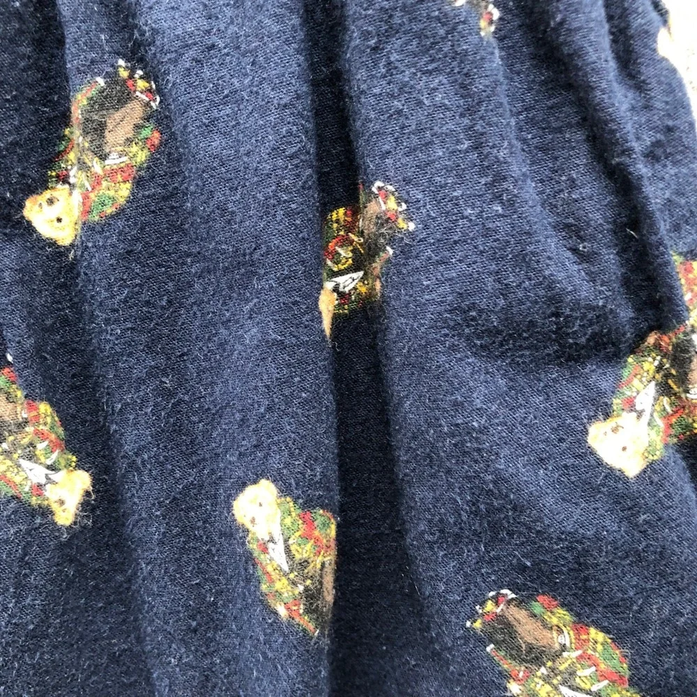 Polo Ralph Lauren Polo Bear Flannel Pajama Pants Mens M Navy Holiday Cotton